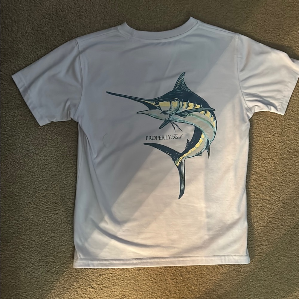 Properly Tied Kids White Graphic Tee
